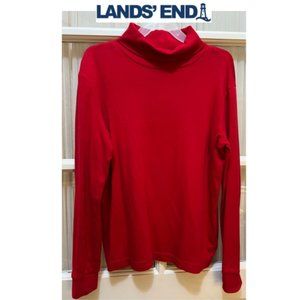 Lands' End red turtleneck; girls' size M